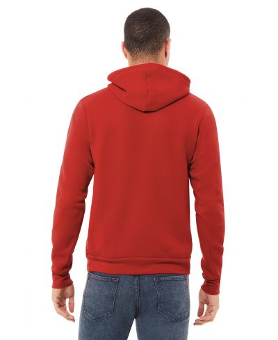 Bella Canvas 3719 Hoodie - Red, Unisex Pullover Sweatshirt Fabric (6 Sizes)