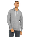 Bella Canvas 3719 Hoodie Cotton Blend Fabric - Athletic Heather, Pullover, Unisex, Side-Seamed, White Cord Drawstring, Kangaroo Pocket, Ribbed Cuffs And Waistband (1 Piece)