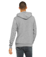 Bella Canvas 3719 Hoodie Cotton Blend Fabric - Athletic Heather, Pullover, Unisex, Side-Seamed, White Cord Drawstring, Kangaroo Pocket, Ribbed Cuffs And Waistband (1 Piece)
