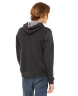 Bella Canvas 3719 Hoodie - Cotton Blend Fabric - Dark Grey Heather, Pullover, Unisex, Loose Fit (1 Piece)