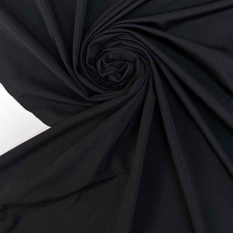 Black Stretch Knitted Fabric