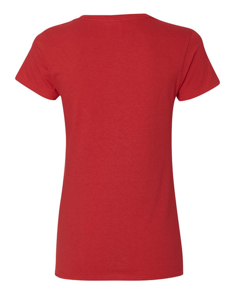 Camiseta de mujer Gildan con cuello en V – Camisa casual suave
