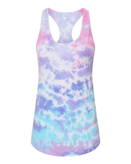 Colortone® Women's Tie-Dyed Racerback Tank Top - 3400