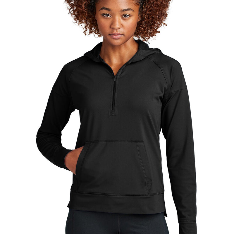 Sport-Tek® Slim Fit Long Sleeve 1/2 Zip Hoodie