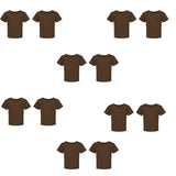 RADYAN® Toddler Fine Jersey Crew Neck Short Sleeve Tee - 3321