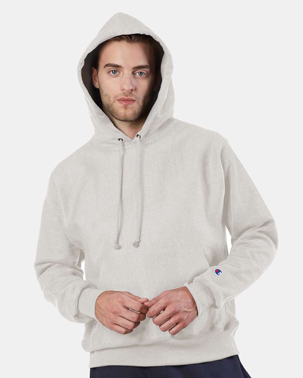 Champion® Reverse Weave Long Sleeve Hooded Sweatshirt
