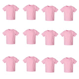 RADYAN® Toddler Cotton Jersey Crew Neck Short Sleeve Tee - 3301T