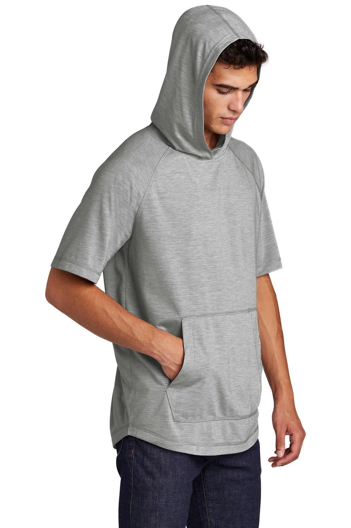 Sport-Tek® Tri-Blend Wicking Short Sleeve Hoodie