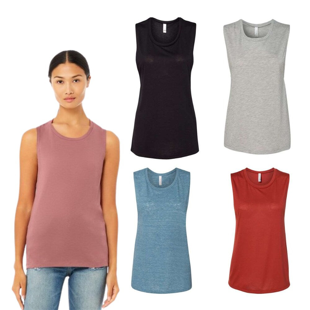 BELLA + CANVAS® Women's Flowy Scoop Muscle Tank
