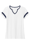 Sport-Tek® Women's Sort Sleeve Halftime Notch Neck Tee