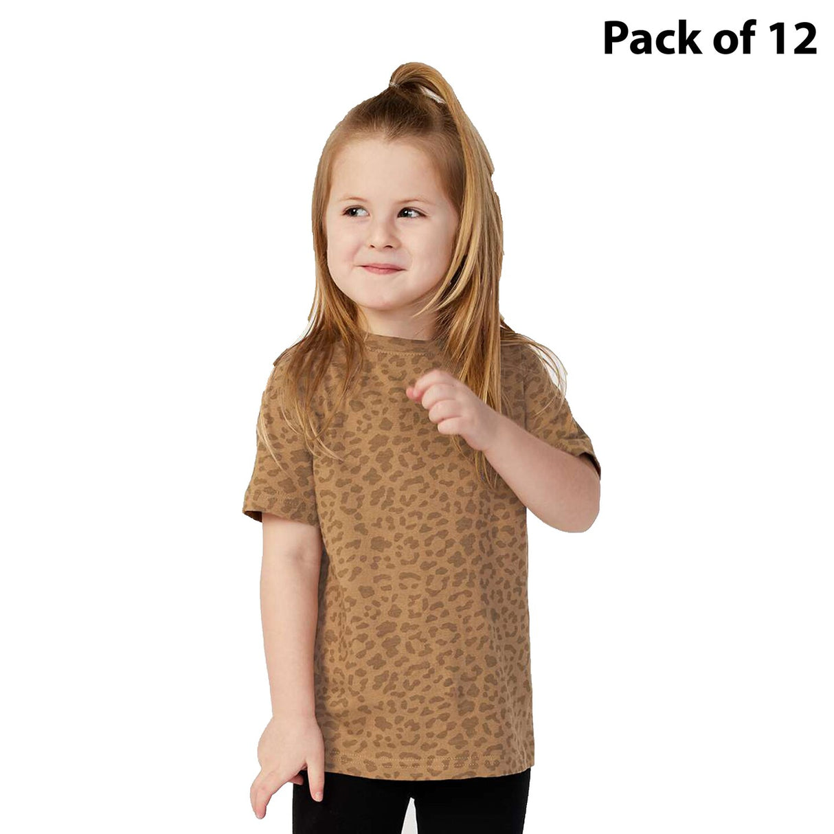 RADYAN® Toddler Fine Jersey Crewneck Short Sleeve Tee - 3321