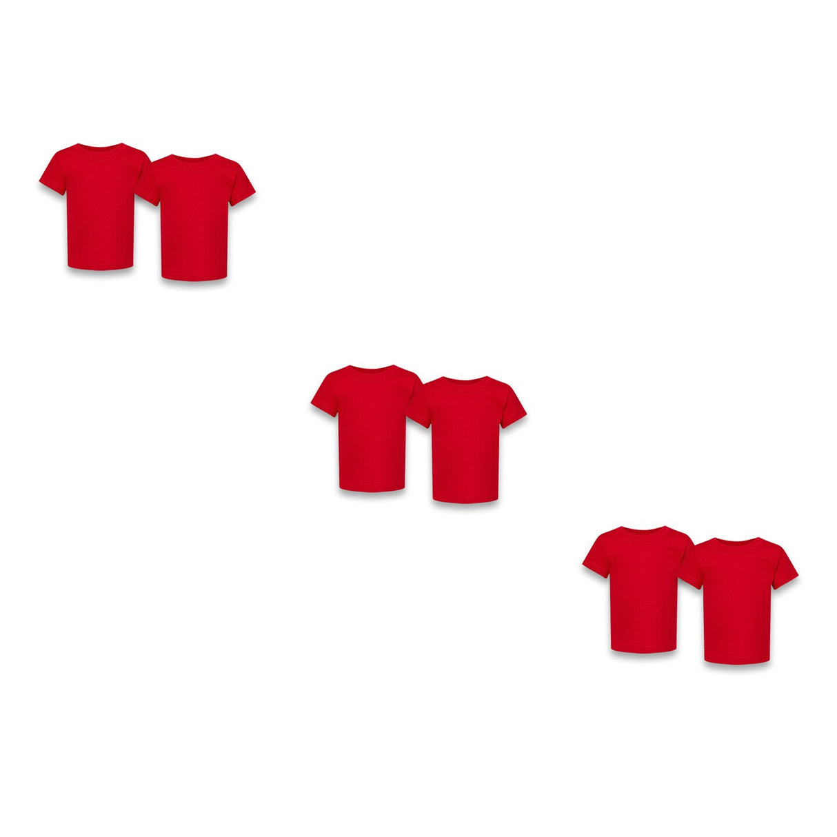 RADYAN® Youth 100% Cotton Jersey Crewneck Short Sleeve T-Shirt - 3301J