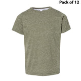 RADYAN® Crew Short Sleeve Toddler Harborside Melange T-Shirt