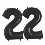 34" Black Number 2 Shaped Mylar Balloon – Fun and Festive for Any Occasion