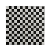 12" x 12" Black & White Checkered Food Basket Liners - 12 Pc.