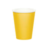 9 oz School Bus Yellow Paper Party Cups – 24 Count Disposable Set