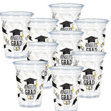 Creative Converting Congrats Grad Plastic Tumblers – 16oz, 24ct