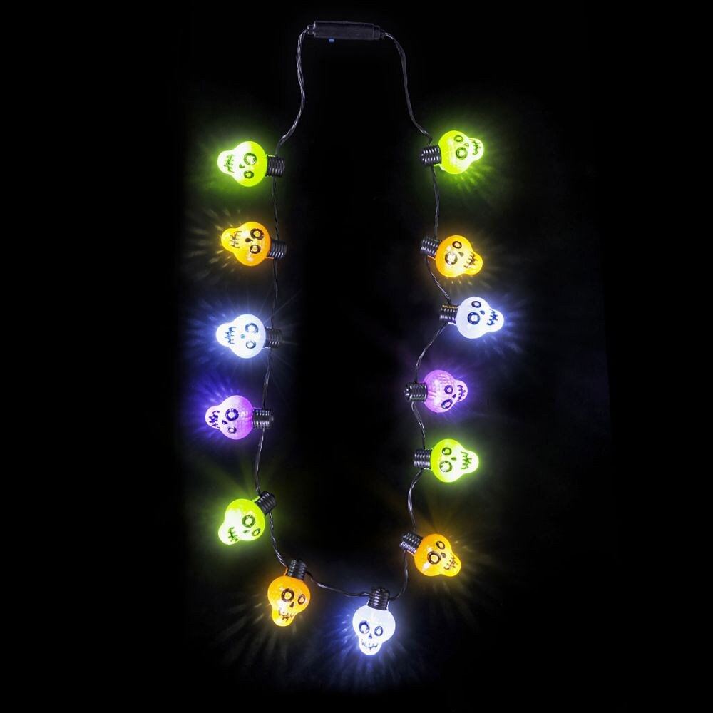 Light Up Skull Necklace