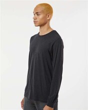 Image 1: Bella Canvas Men's Triblend Crewneck Long Sleeve TeeImage 2: Soft triblend men's long sleeve shirtImage 3: Premium Bella Canvas men's apparelImage 4: Blank men's shirt for custom printingImage 5: Lightweight casual long sleeve teeImage 6: Comfortable crewneck jersey shirt