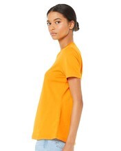 BELLA + CANVAS Women’s Relaxed Crewneck Short Sleeve Jersey Tee in Charity Pink