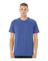 BELLA + CANVAS® Crewneck Short Sleeve Heather CVC Raglan Tee