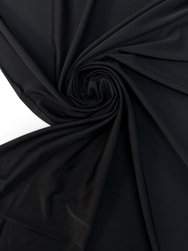 Black Viscose Knit Fabric