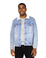 Unisex Sherpa-Lined Denim Jacket