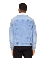 Unisex Sherpa-Lined Denim Jacket