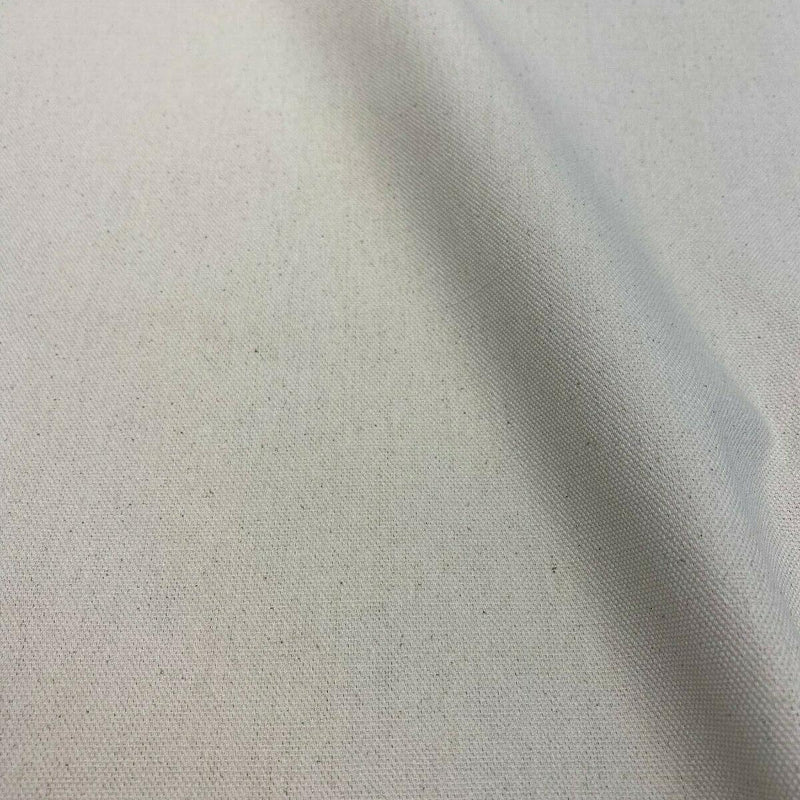 10 Oz Natural Beige Unbleached Cotton Duck Fabric - Natural, Flat Weave, 64" Width (1 Yard)
