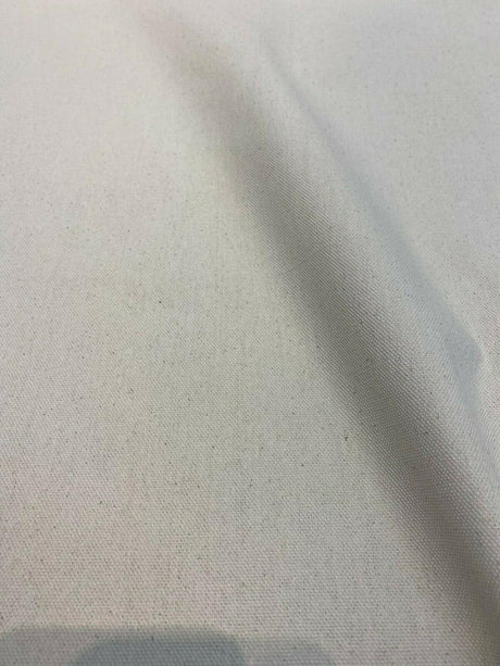 10 Oz Natural Beige Unbleached Cotton Duck Fabric - Natural, Flat Weave, 64" Width (1 Yard)