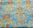 Crystal Vision Capri Linen Rayon Fabric - Light Blue Damask Floral, 54" Width (1 Yard)