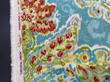Crystal Vision Capri Linen Rayon Fabric - Light Blue Damask Floral, 54" Width (1 Yard)