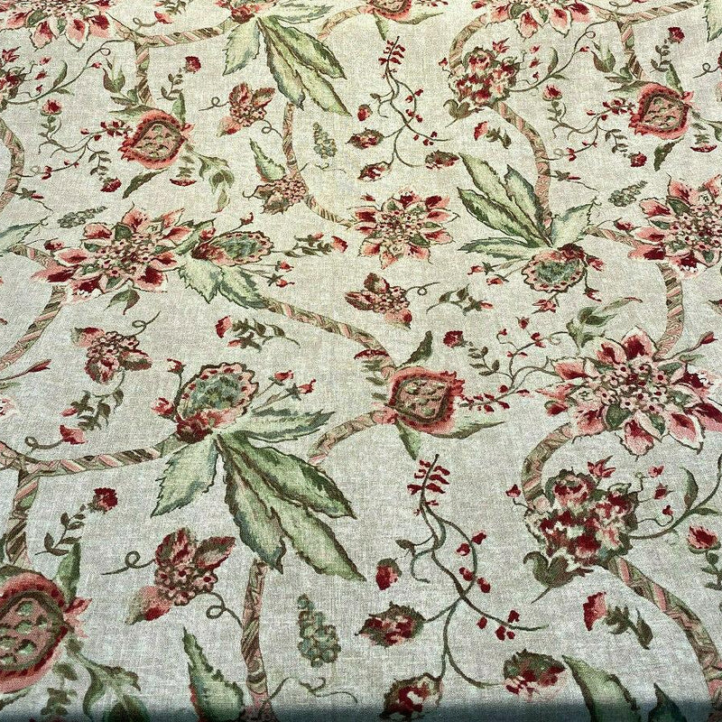 Ellen DeGeneres Hollyridge Farmhouse SRD Linen Rayon Fabric - Multi Purpose, 54" Width, 27" Horizontal Repeat, 27" Vertical Repeat (1 Yard)