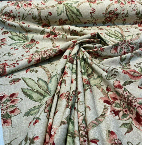 Ellen DeGeneres Hollyridge Farmhouse SRD Linen Rayon Fabric - Multi Purpose, 54" Width, 27" Horizontal Repeat, 27" Vertical Repeat (1 Yard)