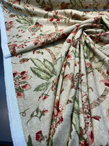 Ellen DeGeneres Hollyridge Farmhouse SRD Linen Rayon Fabric - Multi Purpose, 54" Width, 27" Horizontal Repeat, 27" Vertical Repeat (1 Yard)