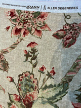 Ellen DeGeneres Hollyridge Farmhouse SRD Linen Rayon Fabric - Multi Purpose, 54" Width, 27" Horizontal Repeat, 27" Vertical Repeat (1 Yard)