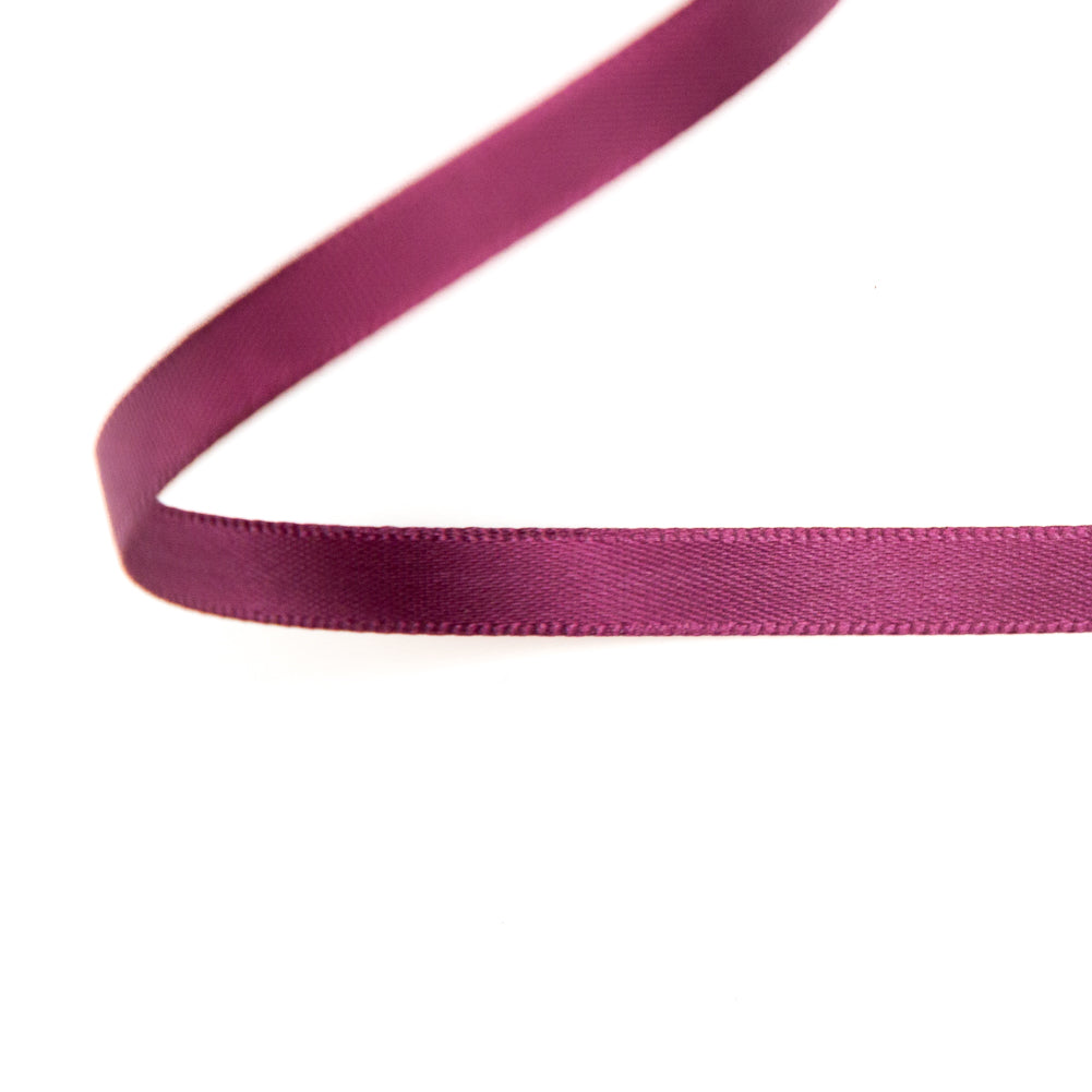 1/4" Currant Single Face Satin Ribbon