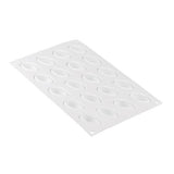 Silikomart "QUENELLE10" Flexible Silicone Baking & Freezing Mold, 0.34 oz., 20 Cavities