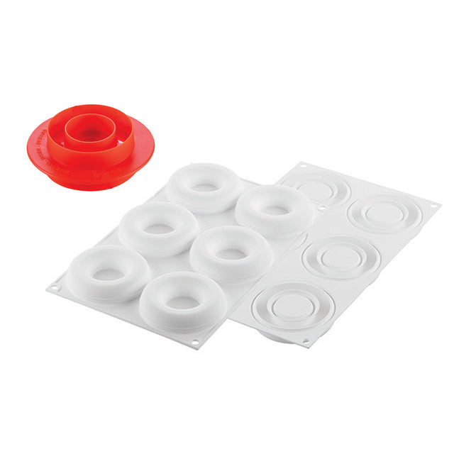 Silikomart "PROMISE65" Silicone Flexible Baking & Freezing Mold, 2.2 oz., 6 Cavities
