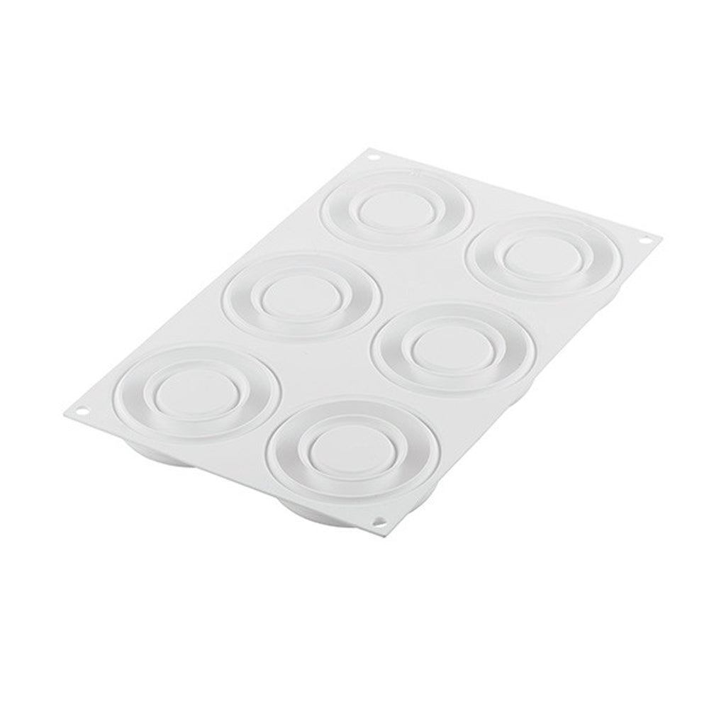 Silikomart "PROMISE65" Silicone Flexible Baking & Freezing Mold, 2.2 oz., 6 Cavities
