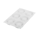 Silikomart "PROMISE65" Silicone Flexible Baking & Freezing Mold, 2.2 oz., 6 Cavities