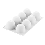Silikomart "DOME125" Flexible Silicone Baking & Freezing Mold, 4.2 oz., 8 Cavities