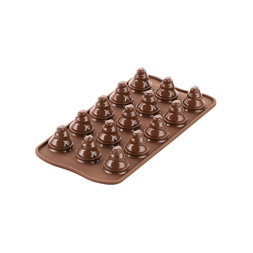 Silikomart Silicone Chocolate Mold, Choco Trees, 15 Cavities