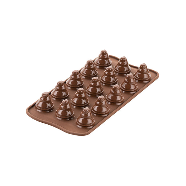 Silikomart Silicone Chocolate Mold, Choco Trees, 15 Cavities