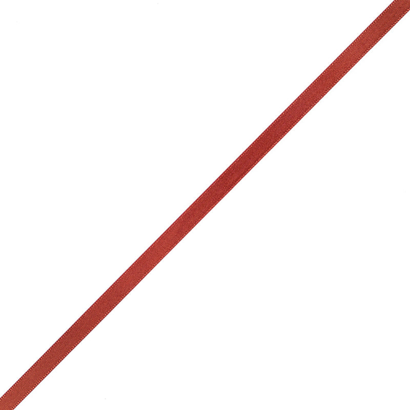 1/4" Rust Single Face Satin Ribbon