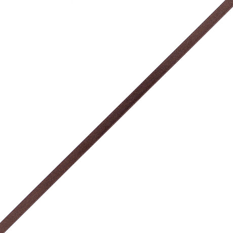 1/4" Brown Single Face Satin Ribbon