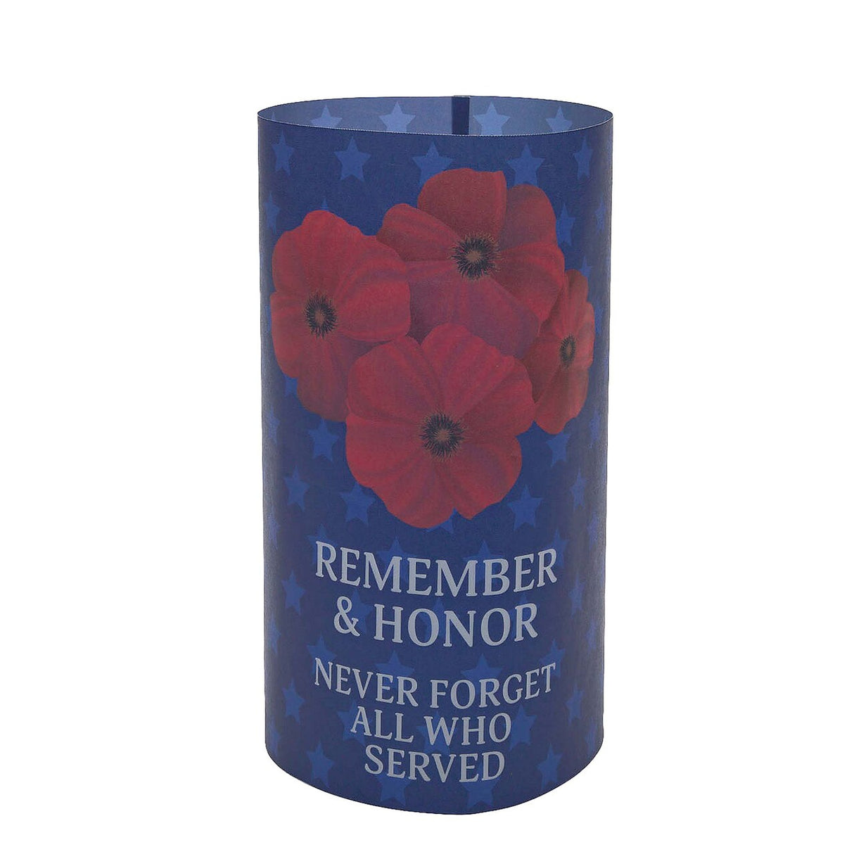 16 1/2" x 9" Memorial Day-Themed Plastic Lantern Luminary Wraps 12 Pc.