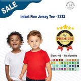 RADYAN® Infant Crewneck Fine Jersey Tee - 3322