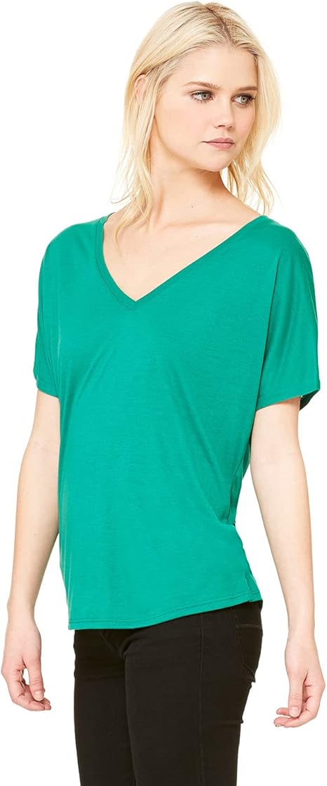 BELLA + CANVAS® Women’s Slouchy Short Sleeve V-Neck Tee