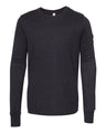 BELLA + CANVAS® Youth Heather CVC Crewneck Long Sleeve Tee - 3501YCVC